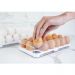 Kit 3 Caixas Organizadoras De Geladeira Transparentes Armazenadoras De Frutas Legumes Ovos Clear Fresh OU