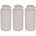 Kit 3 Dispenser de Parede 500ml Sabonete Liquido Shampoo Banheiro Hotel Bege