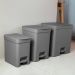 Kit 3 Lixeiras com Pedal e Aro Interno 6 Litros 12 Litros e 20 Litros OU Trium Chumbo