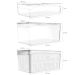 Kit 3 Organizadores De Geladeira Transparentes Caixas Armazenadoras De Frutas Legumes Clear Fresh OU
