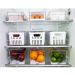 Kit 3 Organizadores De Geladeira Transparentes Caixas Armazenadoras De Frutas Legumes Clear Fresh OU
