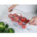 Kit 3 Organizadores De Geladeira Transparentes Porta Ovos 36 UN Porta Frutas Legumes Clear Fresh OU