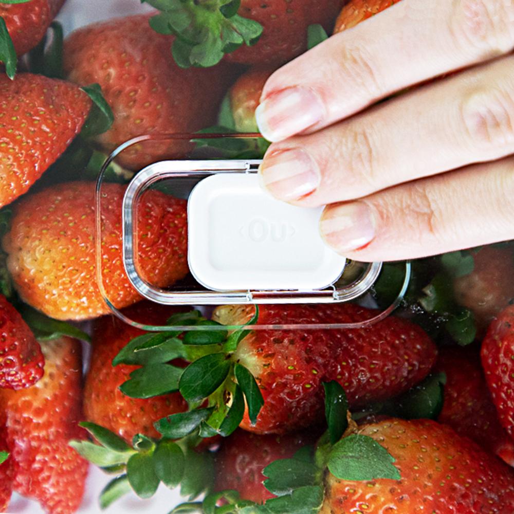 Kit 3 Organizadores De Geladeira Transparentes Porta Ovos 36 UN Porta Frutas Legumes Clear Fresh OU