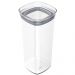 Kit 3 Potes Herméticos de Plástico 1,5L Ou Porta Mantimentos Condimentos Transparente