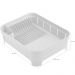 Kit 3 Utensílios Escorredor De Louça Talher Porta Detergente Branco