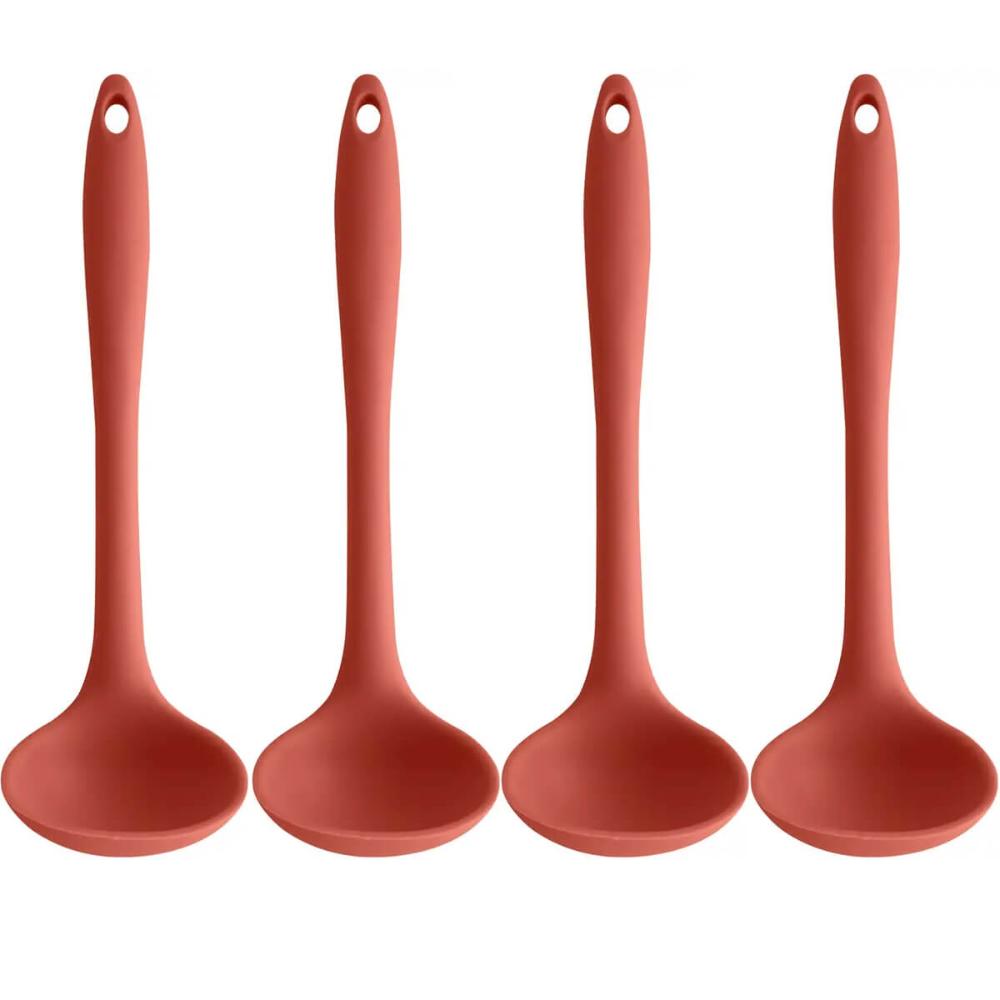 Kit 4 Conchas de Silicone Utensílios Cozinha Talheres para S