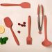 Kit 4 Conchas de Silicone Utensílios Cozinha Talheres para S