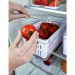Kit 4 Organizadores De Geladeira Com Escorredor 5L Caixas Plásticas Para Legumes Clear Fresh OU.
