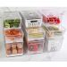 Kit 6 Organizadores De Geladeira Clear Fresh Porta Frutas Legumes Porta Frios E Porta Ovos OU