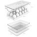Kit 6 Organizadores De Geladeira Clear Fresh Porta Frutas Legumes Porta Frios E Porta Ovos OU