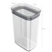 Kit 6 Potes Herméticos Retangulares Grandes com Tampa 2,3L Porta Mantimentos Cozinha Natural