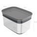 Kit 6 Potes Herméticos Retangulares Pequenos com Tampa 650ml Porta Mantimentos Cozinha Chumbo