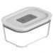 Kit 8 Potes De Vidro Borossilicato 370ml Hermético Branco Marmita Fresh Lock Ou
