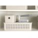 Kit Caixas Organizadoras com Tampa Flow 3L 5,4L e 12L Bege Empilháveis Lavanderia Closet