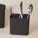 Kit Escorredor De Louça Prato Talheres Utensílios De Cozinha Preto