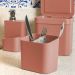Kit Escorredor De Talheres E Dispenser Para Detergente Esponja Cozinha Terracota