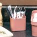 Kit Escorredor De Talheres E Dispenser Para Detergente Esponja Cozinha Terracota