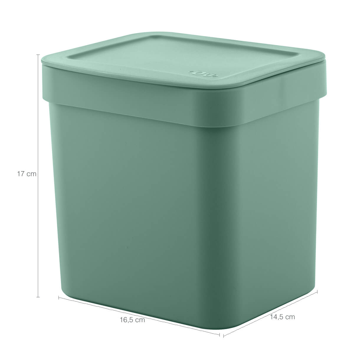Kit Escorredor Louça Talheres Porta Detergente E Lixeira Ou Verde Menta