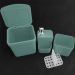 Kit Escorredor Louça Talheres Porta Detergente E Lixeira Ou Verde Menta