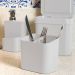 Kit Escorredor Porta Talheres e Dispenser Detergente Sabão Líquido Branco Ou
