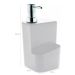 Kit Escorredor Porta Talheres e Dispenser Detergente Sabão Líquido Branco Ou