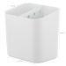 Kit Escorredor Porta Talheres e Dispenser Detergente Sabão Líquido Branco Ou