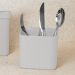 Kit Escorredor Porta Talheres e Dispenser Detergente Sabão Líquido Branco Ou