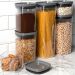 Kit Potes Herméticos 0,45L 1L e 1,5L Com Tampa Para Alimento