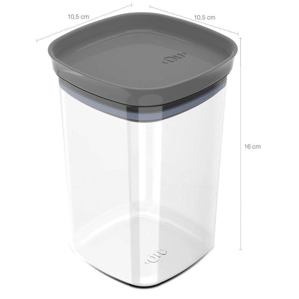 Kit Potes Herméticos 0,45L 1L e 1,5L Com Tampa Para Alimento