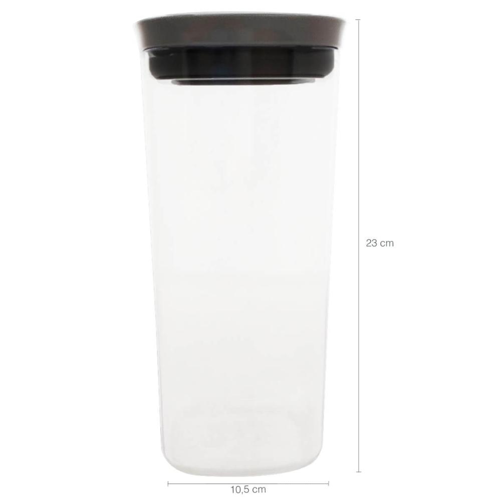 Kit Potes Herméticos 0,45L 1L e 1,5L Com Tampa Para Alimento
