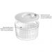Kit Secador de Saladas 5,5L e Organizador Cortador de Rolos Duplo Branco Clear Fresh Ou