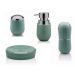 Kit banheiro lavabo Verde menta 4 peças OU acessorios porta sabonete liquido, suporte escova dental, porta cotonete ou algodao, porta sabonete em barra