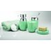 Kit banheiro lavabo Verde menta 4 peças OU acessorios porta sabonete liquido, suporte escova dental, porta cotonete ou algodao, porta sabonete em barra