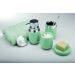 Kit banheiro lavabo Verde menta 4 peças OU acessorios porta sabonete liquido, suporte escova dental, porta cotonete ou algodao, porta sabonete em barra