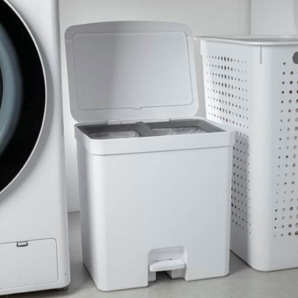 Lixeira Coleta Seletiva com Pedal para Cozinha 20L Trium Dup