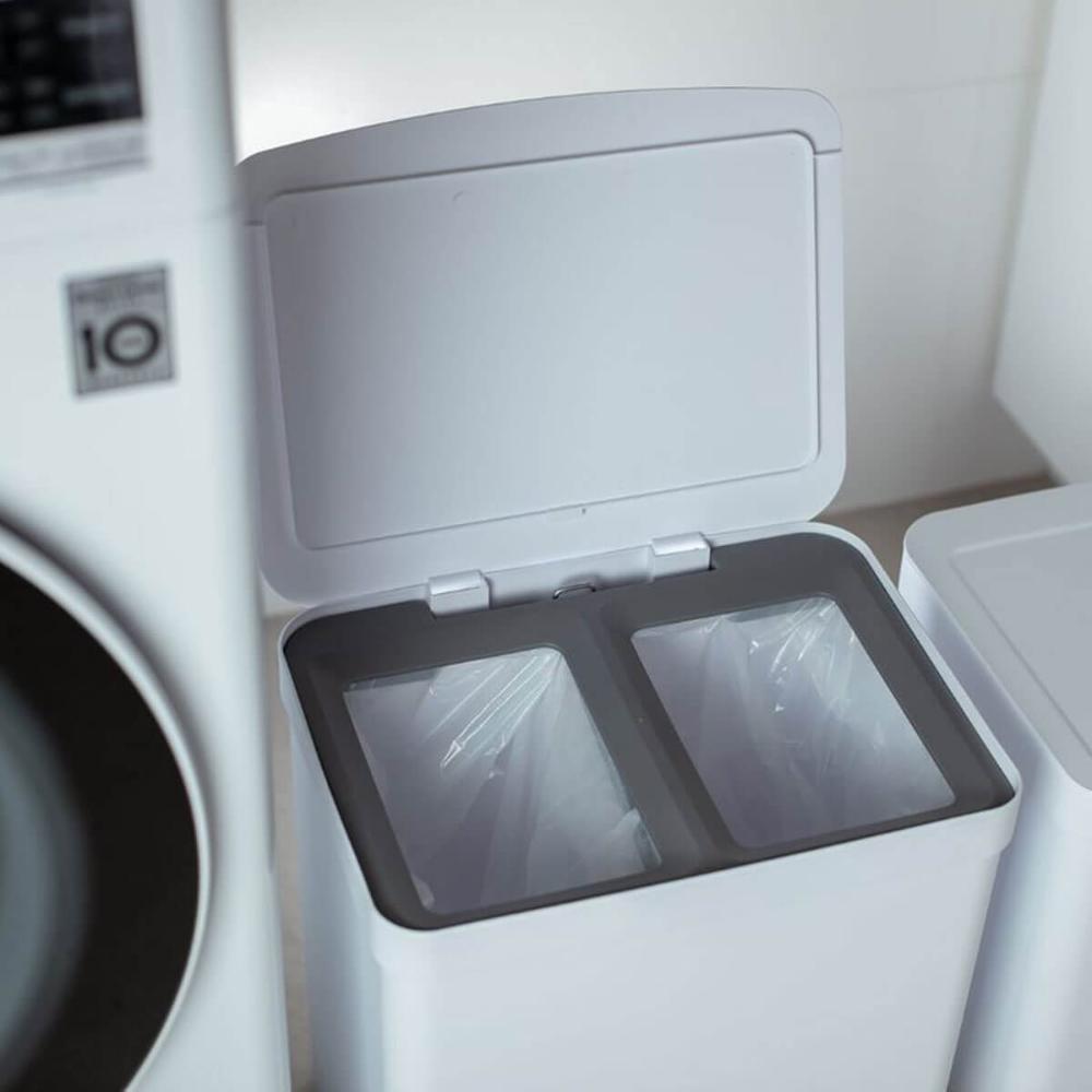 Lixeira Coleta Seletiva com Pedal para Cozinha 20L Trium Dup