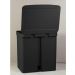 Lixeira Coleta Seletiva com Pedal para Cozinha 20L Trium Duplo Compartimento OU Preto Fosco