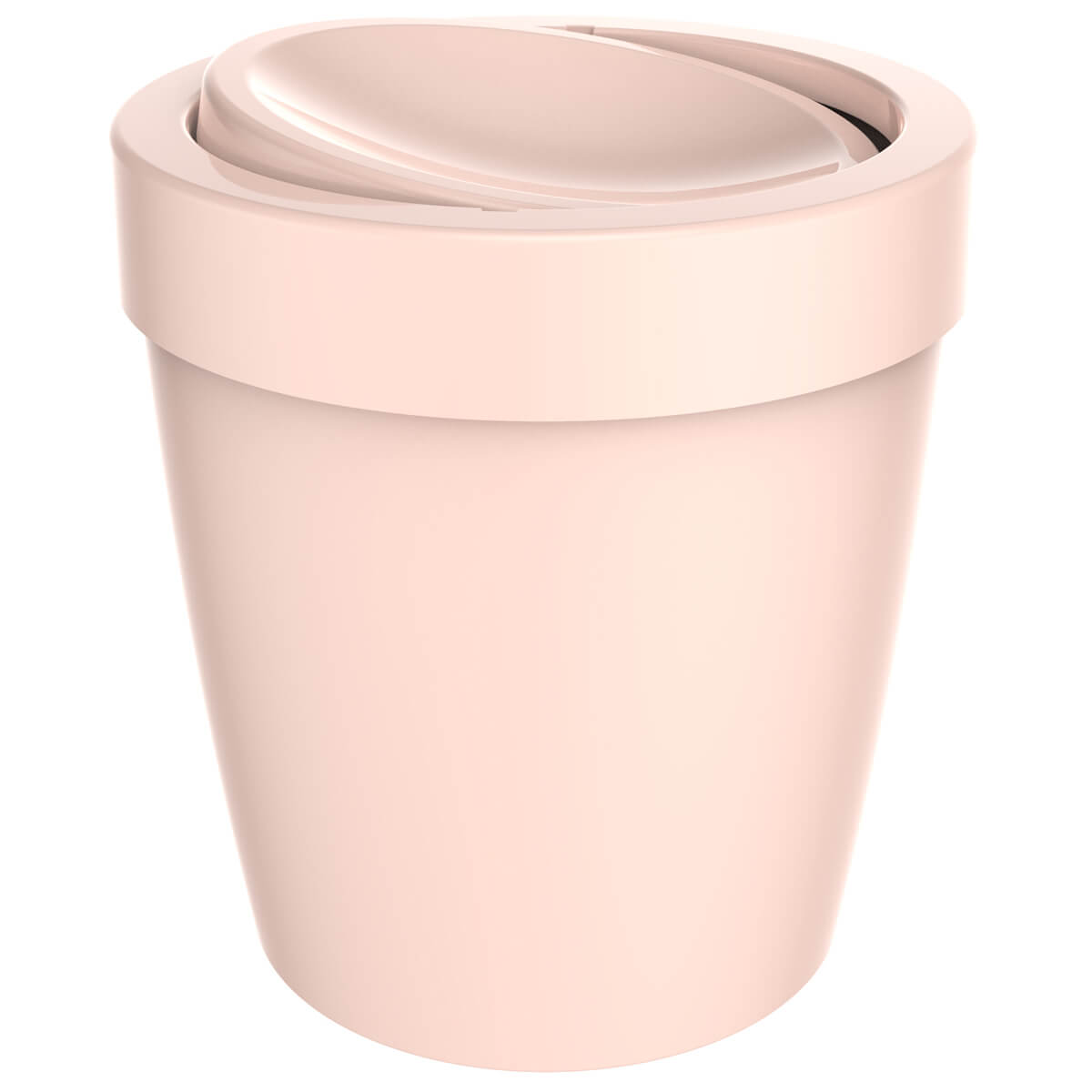 Lixeira Tampa Basculante Vitra 5l Cesto Lixo Banheiro Ou Rosa Nude