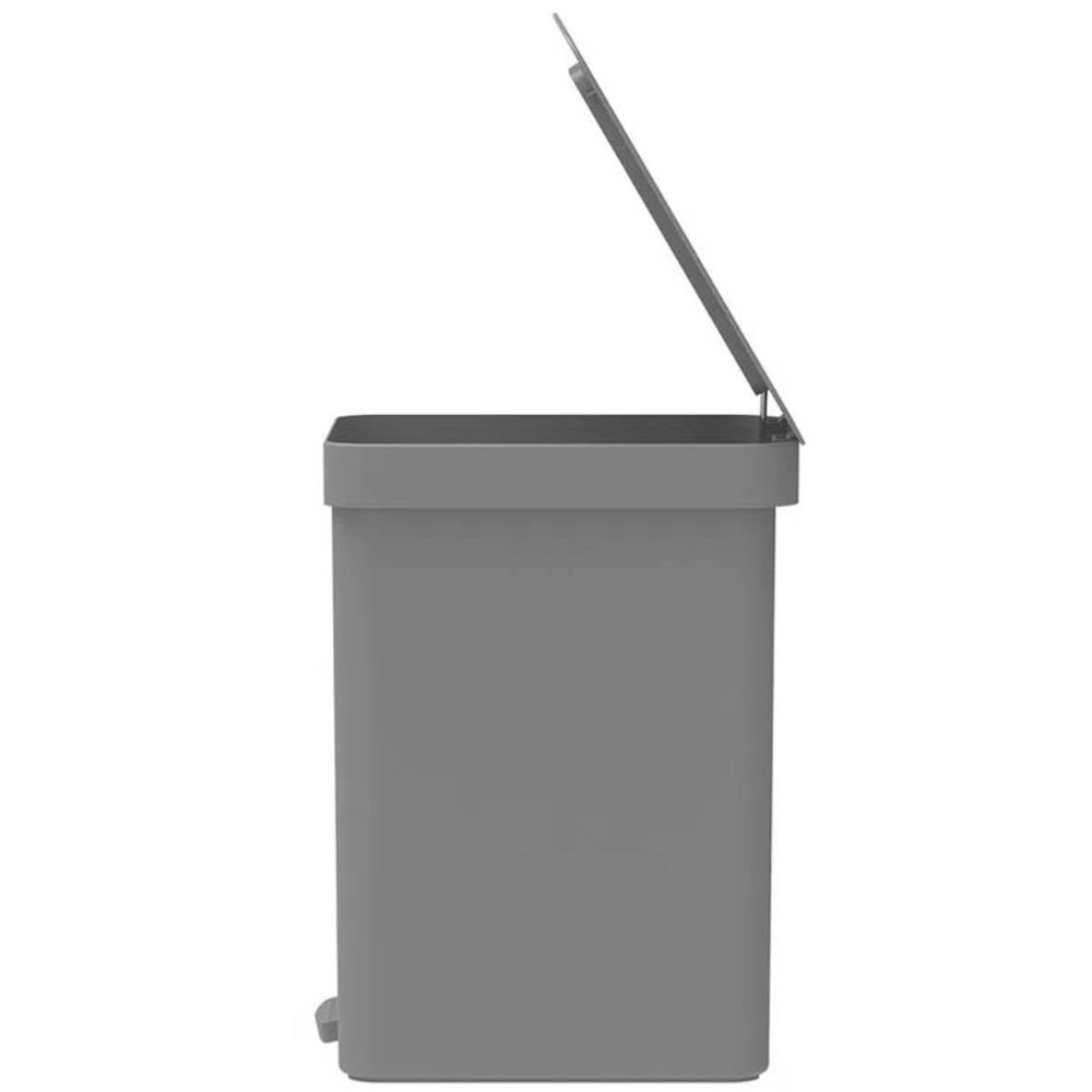 Lixeira de Pedal OU Cesto de Lixo para Cozinha Escritório Linha Trium 12 Litros Chumbo