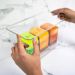 Organizador De Armário Com Tampa 30x15x7cm Caixa Organizadora Transparente Empilhável Clear OU