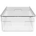 Organizador De Armário Com Tampa 30x15x7cm Caixa Organizadora Transparente Empilhável Clear OU