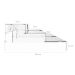 Organizador De Armário Extensível 3 Níveis Display Expositor Escada Transparente Clear OU