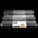 Organizador De Armário Extensível 3 Níveis Display Expositor Escada Transparente Clear OU