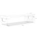 Organizador De Armário Gaveta Geladeira 30x10x7cm Caixa Organizadora Retangular Clear OU