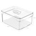 Organizador De Geladeira 2,2L Organizador Clear Fresh Com Bandeja De Drenagem E Respiradouro OU