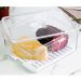 Organizador De Geladeira 2,2L Organizador Clear Fresh Com Bandeja De Drenagem E Respiradouro OU