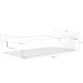 Organizador De Prateleira Multiuso 30x15x7cm Caixa Organizadora Transparente Com Alças Clear OU