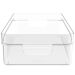 Organizador De Prateleira Multiuso 30x15x7cm Caixa Organizadora Transparente Com Alças Clear OU