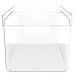 Organizador Multiuso Empilhável 30x15x13cm Caixa Organizadora Transparente Com Alças Clear OU