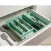 Organizador Porta Talheres Extensível e Organizador de Facas Cozinha Gaveta Chumbo OU.